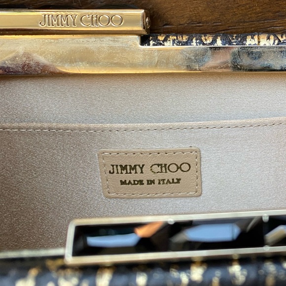 Jimmy Choo Ciggy Metallic Clutch - Picture 6 of 7